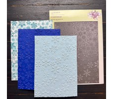 NEW Папка для тиснения 3D "Снегопад" от AgiArt