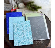 NEW Папка для тиснения 3D "Снегопад" от AgiArt