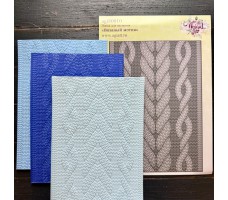NEW Папка для тиснения 3D "Вязаный мотив" от AgiArt