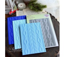 NEW Папка для тиснения 3D "Вязаный мотив" от AgiArt