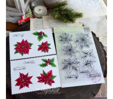 NEW Набор штампов "Пуансеттии" от AgiArt NEW Набор штампов "Пуансеттии" от AgiArt