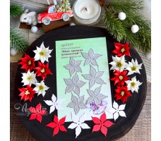 NEW Ножи для вырубки "Микс средних пуансеттий" от AgiArt